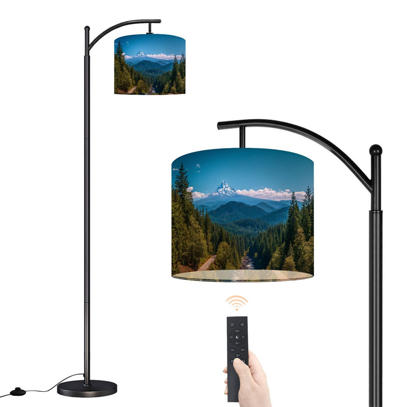 Lampe sur pied à arc avec abat-jour réglable Mt Hood