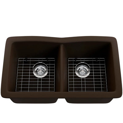 Double Bowl Undermount Granite Composite Kitchen Sink