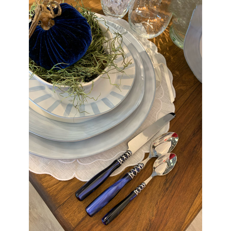 Arianna Stainless Steel Ladle, Blue