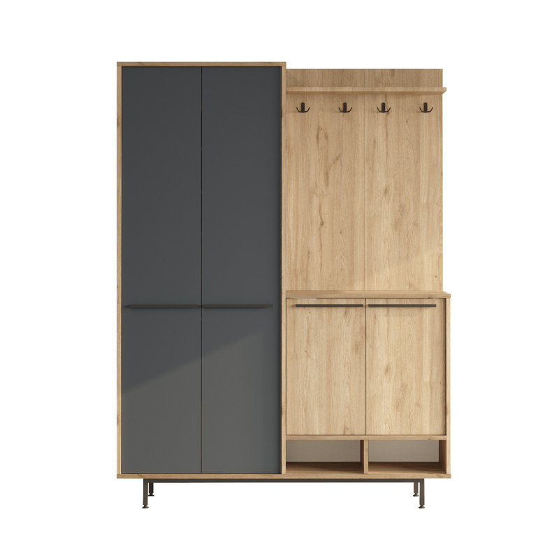 Support de couloir, Gris/beige