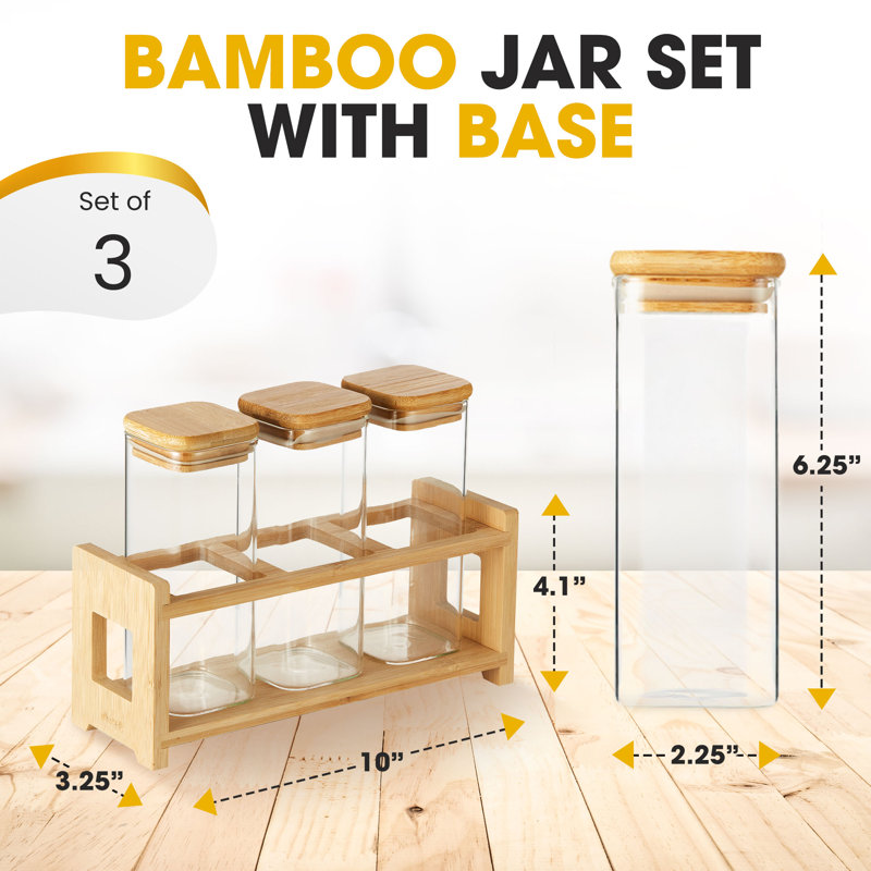 Glass Jar - Set of 3