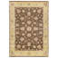 Hand Knotted Wool Area Rug in Brown And Gold