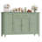 4 Door Accent Cabinet With 2 Drawers, Adjustable Shelves-425633016