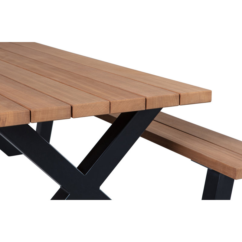 Tablo 8 - Person Metal Patio Dining Set with Rectangular Table