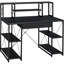 Bureau noir avec tablettes ouvertes et huche-2066194396