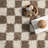 Adelaide Mid-Century Checkered Shag Area Rug-2100303282