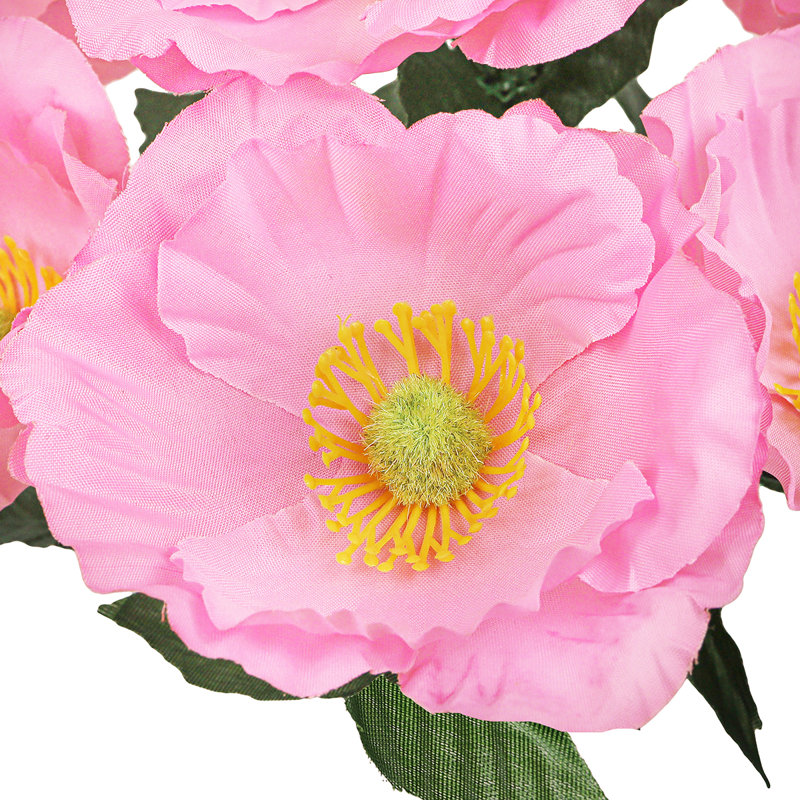 Buisson de pavot artificiel, Rose