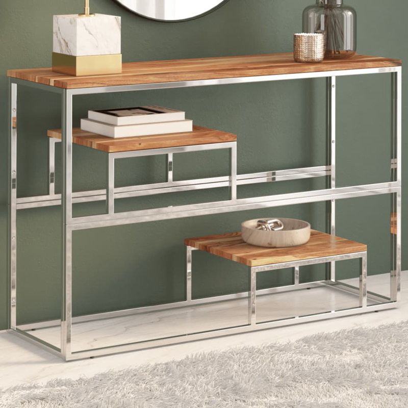 Northwoods 110cm Solid Wood Top Console Table