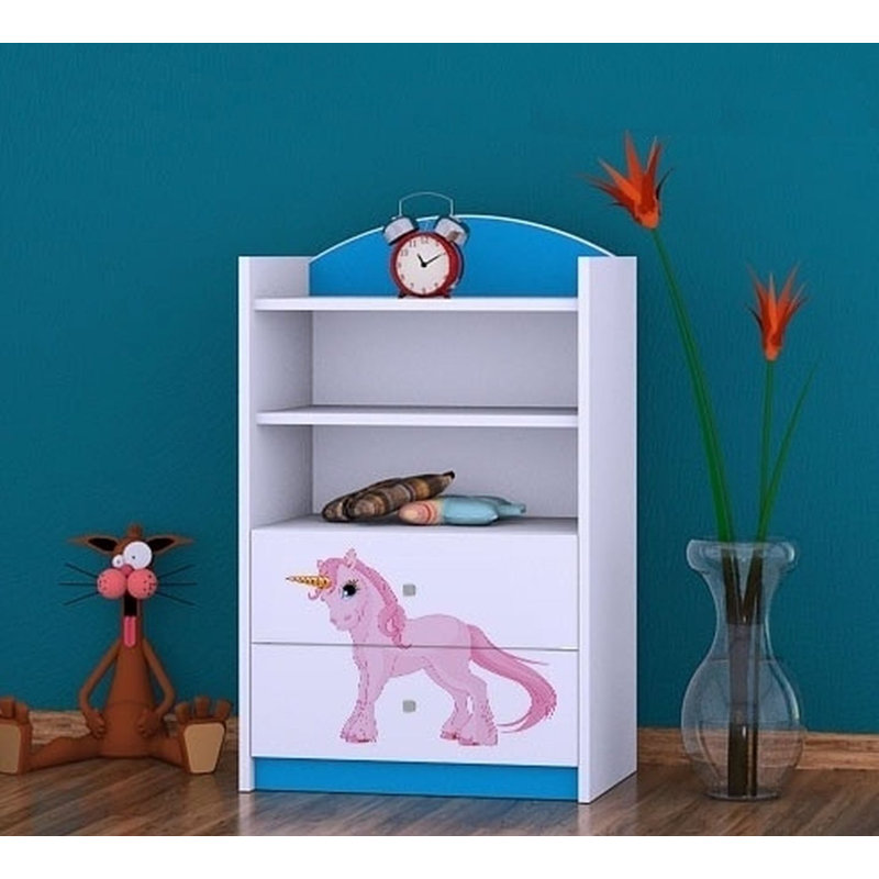 Katelyn 96cm H X 60cm W Animals Kids Cube, Blue