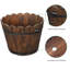 Ensemble de 3 pots à fleurs en bois Abhinandan