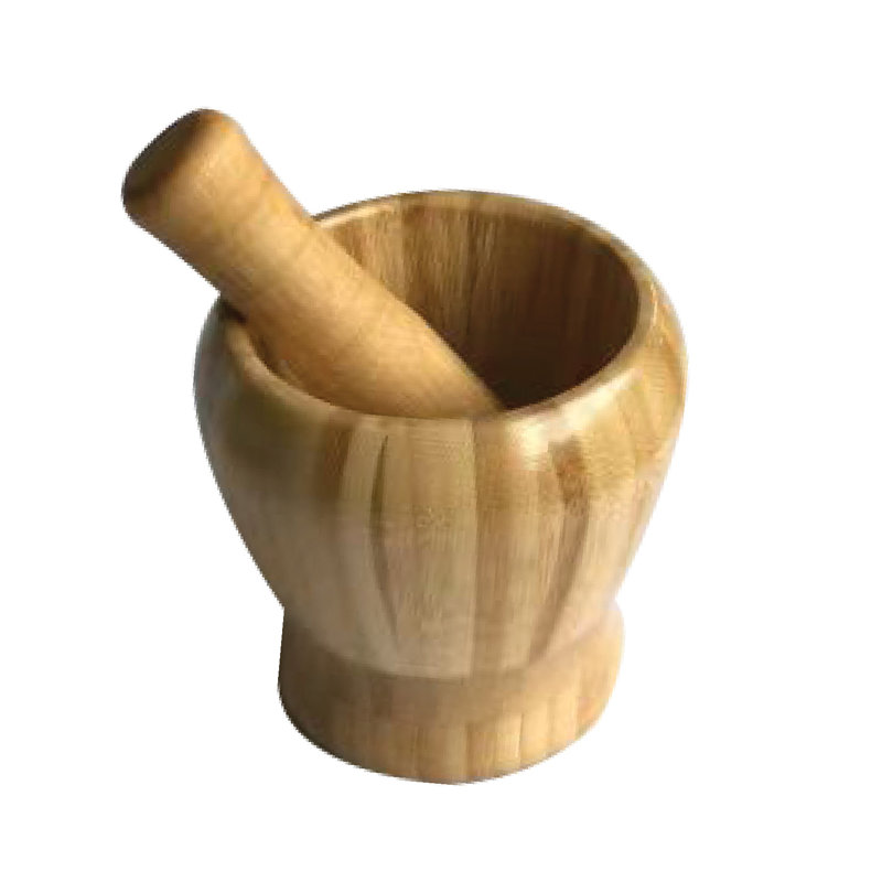 Eco Friendly Natural Bamboo Mortar & Pestle