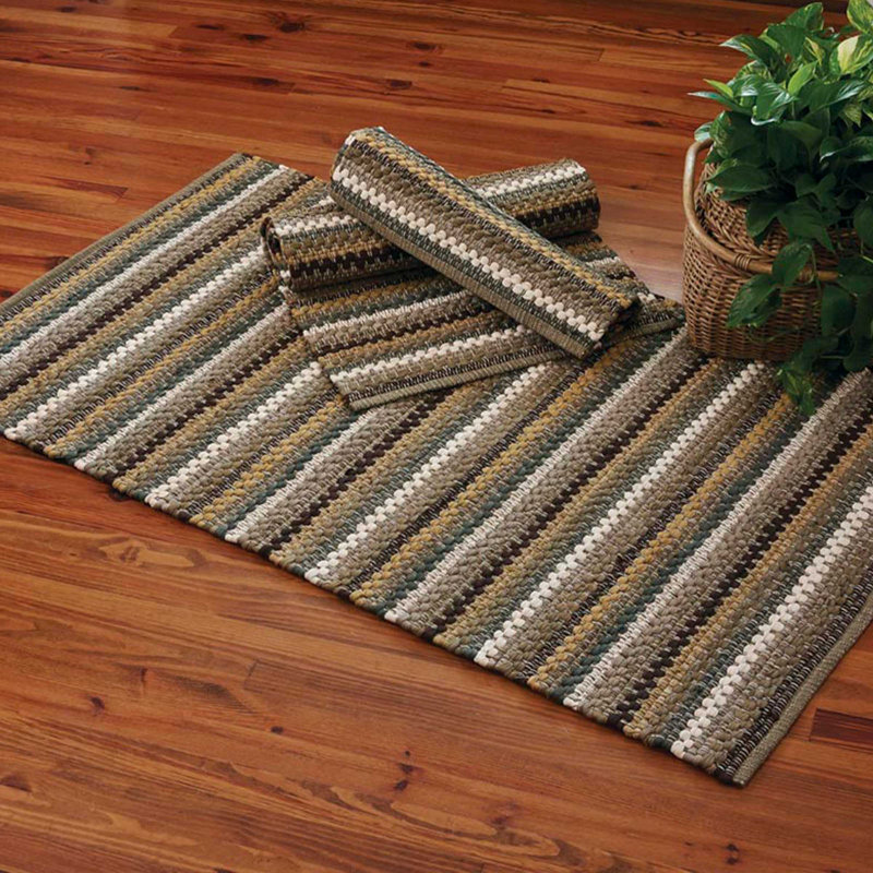Gionnie Cotton Chevron Indoor Rug, Rectangle 2' x 3'2"