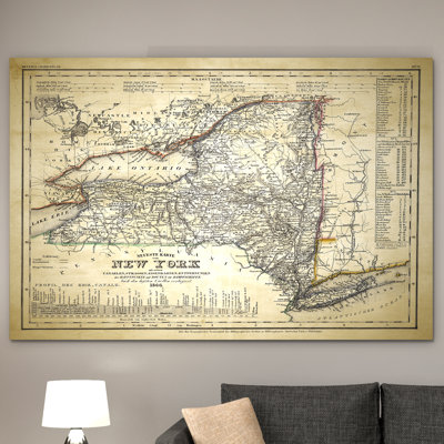 " Vintage New York Map II "
