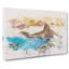 Skyline of Rio de Janeiro in Brazil Watercolour - Wrapped Canvas-56660733