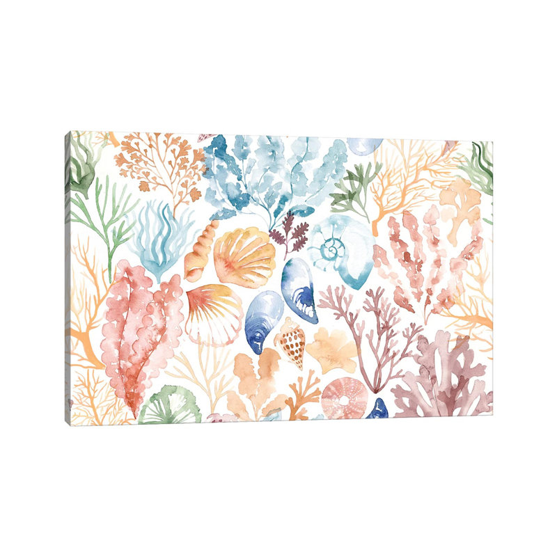 Coral Reef Sand Swatch by Sara Berrenson - Print on Canvas, Wrapped Canvas, 101.6 cm H x 66.04 cm W x 1.91 cm D