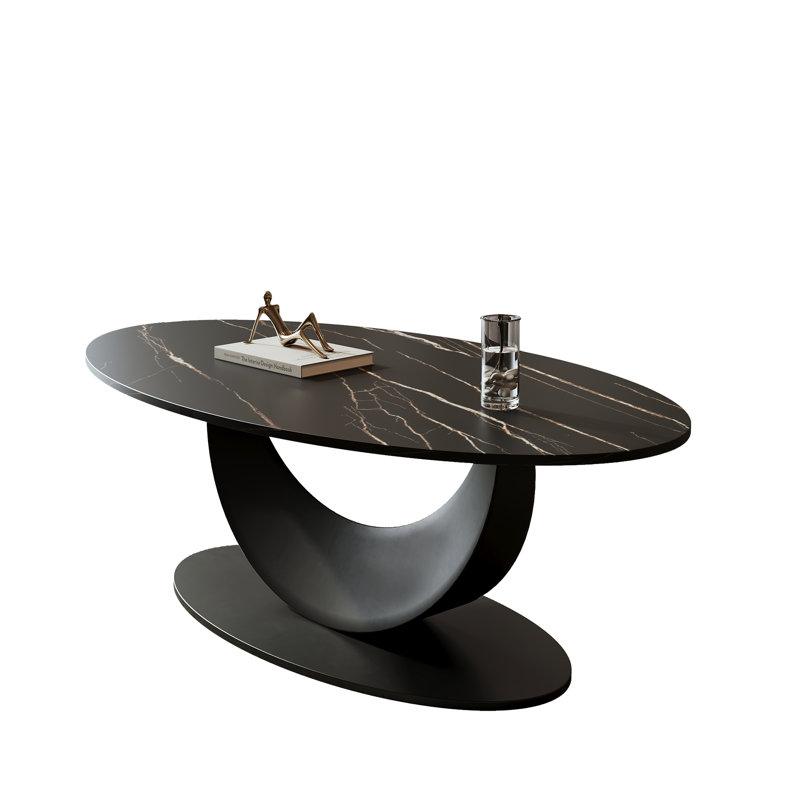 Table basse ovale moderne 40 po Grofu