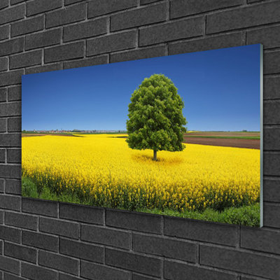 Nature Meadow Tree - Unframed Photograph on Glass