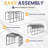14 Ft. W X 25 Ft. D X 12.8 Ft. H Galvanized Steel RV Carport, Car Canopy and Storage Shed