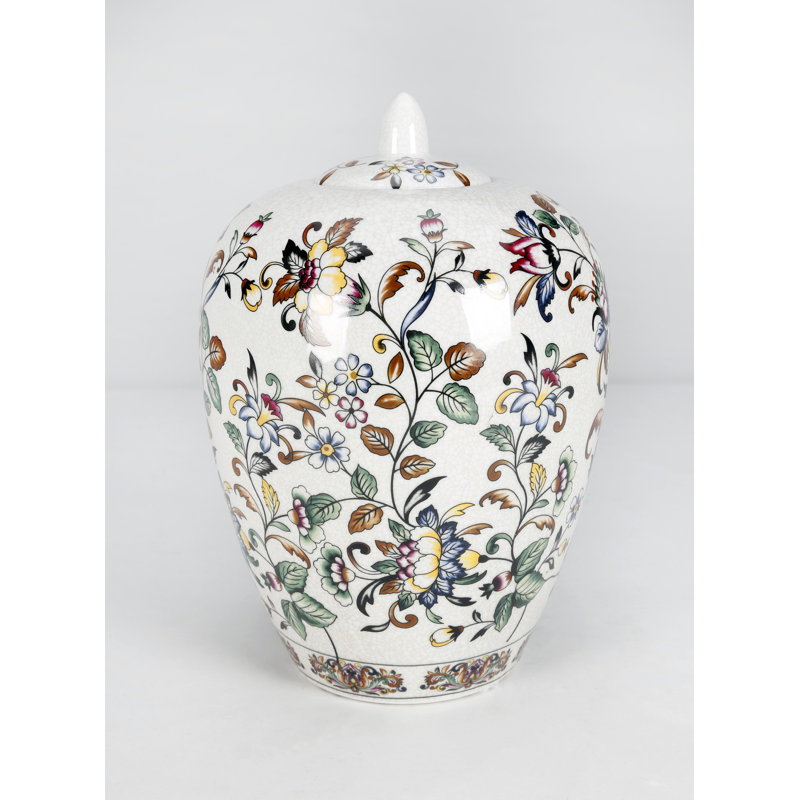 Gainesville 11'' Porcelain Ginger Jar