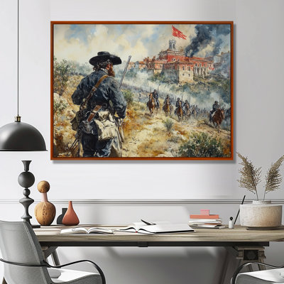 Patriotist Celebrations Of Peace Of The War Of 181 - USA Patriotist Large Wall Art