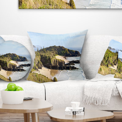 Landscape Printed Australian Coastline Crescent Head Pillow