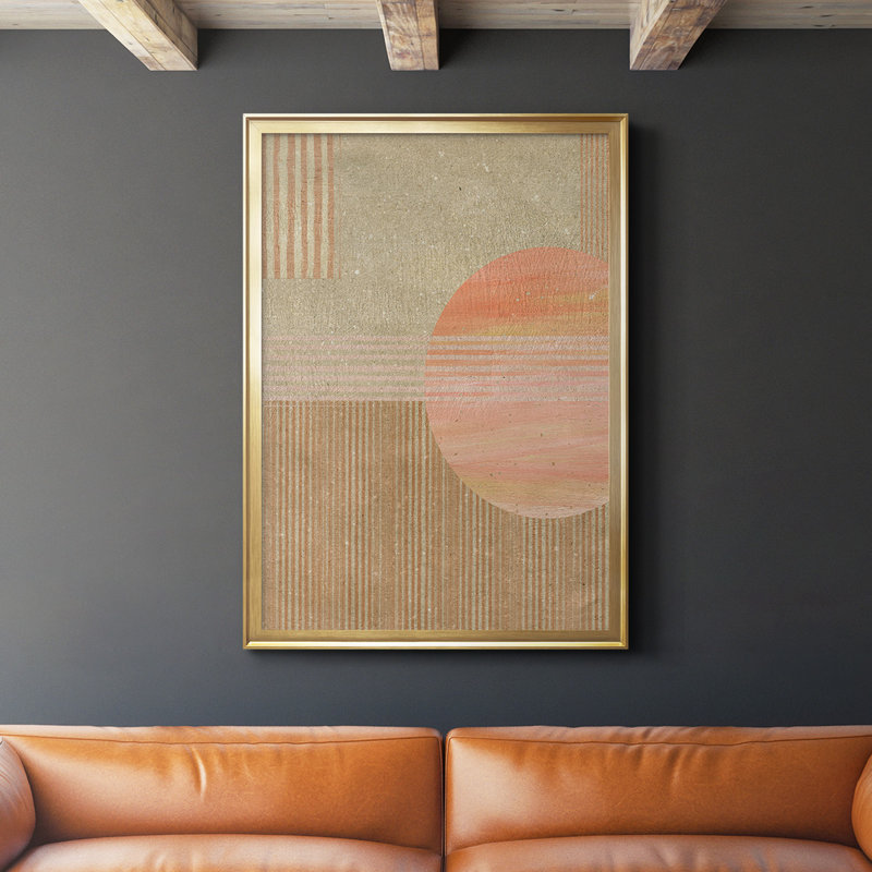 " Adobe Sunrise II " Painting Print, Gold Framed, 24.5" H x 18.5" W x 1" D