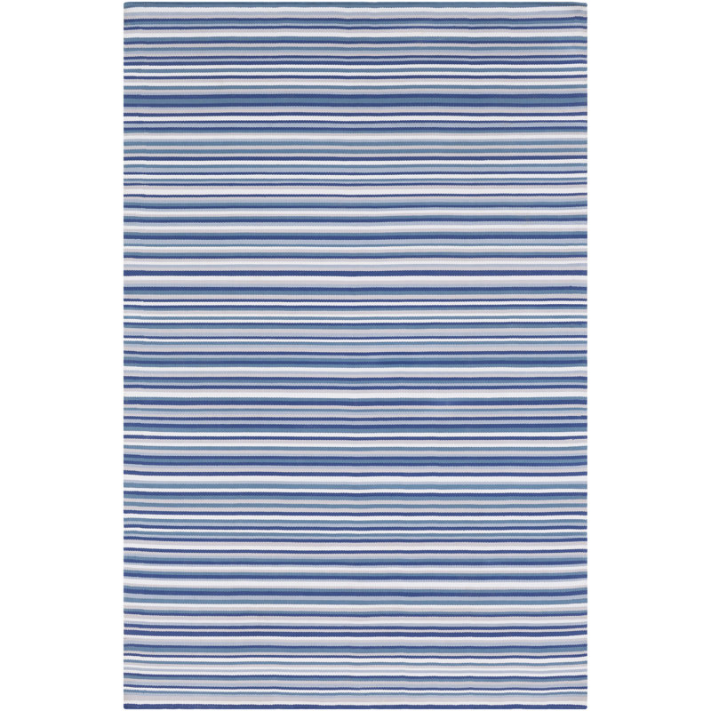 Tapis intérieur / extérieur bleu foncé Arianah, 2 pi x 3 pi