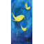 Yellow Birdy Print by Kate Baldock