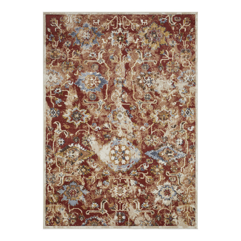 Raashi Washable Abstract Indoor Rug, Rectangle 7'10" x 9'10"