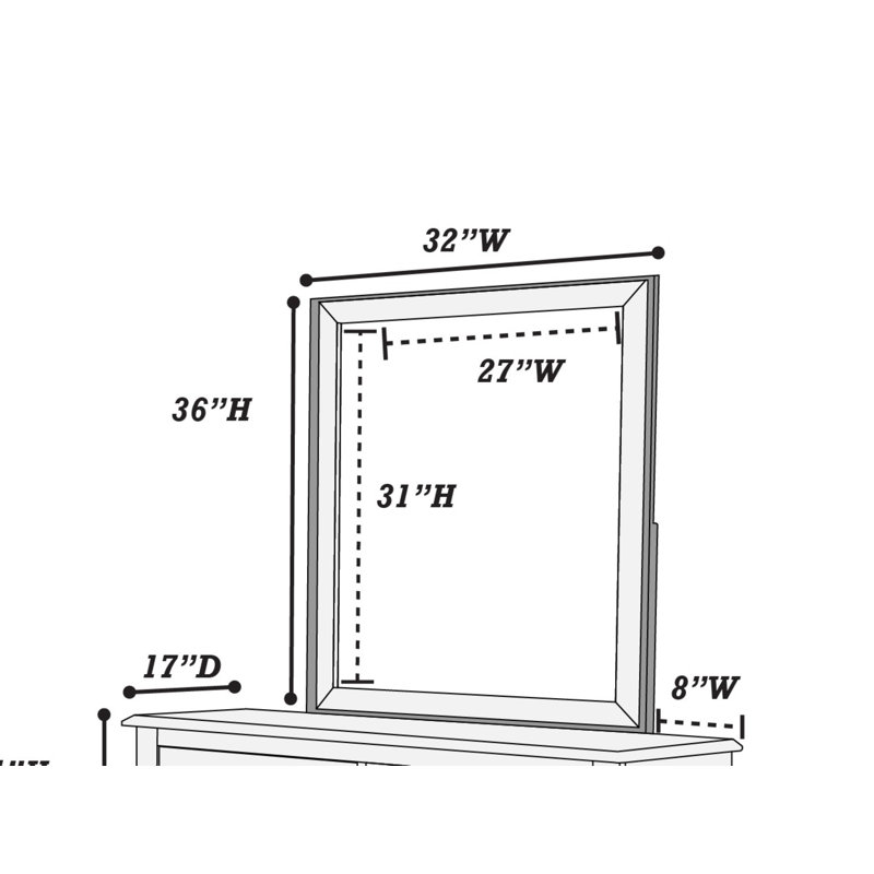 Miroir Aiydan, Blanc