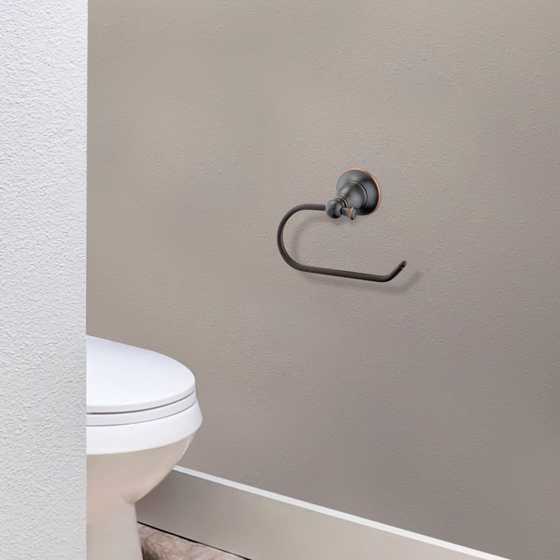 Porte-papier hygiénique à attache unique Oakmont, Bronze frotté à l'huile