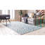 Tapis bleu sarcelle / gris Murph-63448756