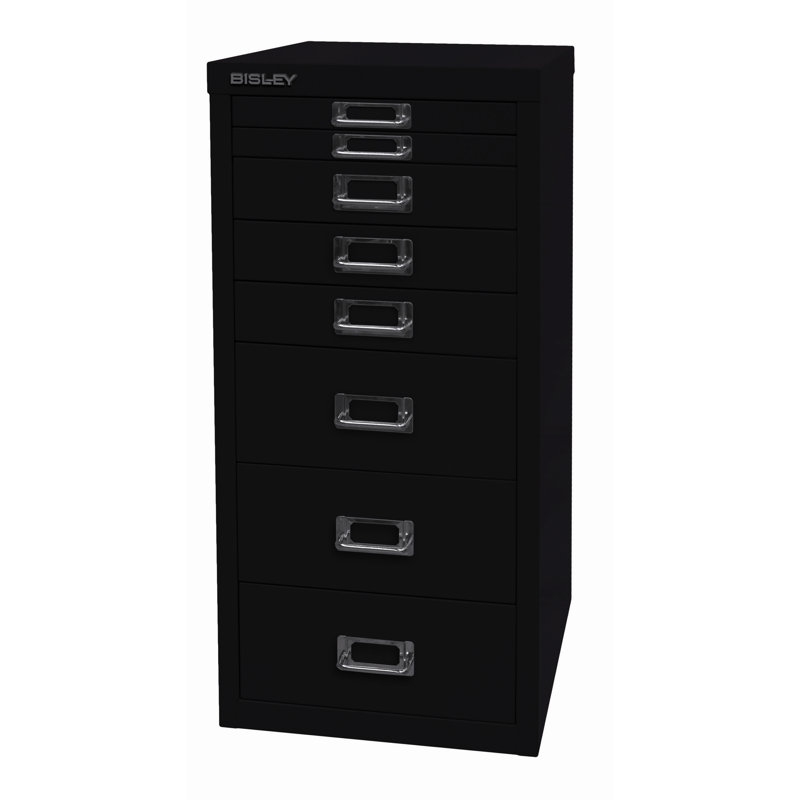 29er 27.9cm Wide 8 -Drawer File Cabinet, Black