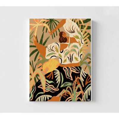 Art mural «Nature Embrace»: impression sur papier texturée - plusieurs couleurs de cadre