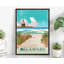 «Delaware Retro Style State», affiche de voyage rétro, impression sans cadre, art mural maison et bureau-147689630