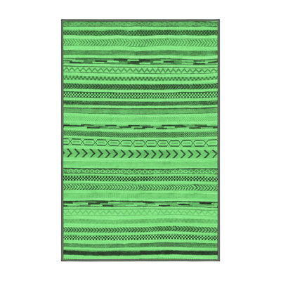 Kendallynn Washable Geometric Indoor Rug