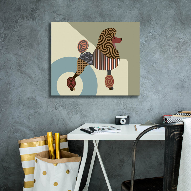 «Poodle Dog» par Lanre Adefioyue, H 20 po x l 24 po x P 0,75 po
