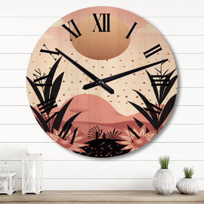 Horloge murale abstraite Serene