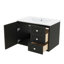 Meuble-lavabo 30 po avec lavabo en céramique, armoire à 2 tiroirs, grand espace de rangement pour les salles de bain organisées