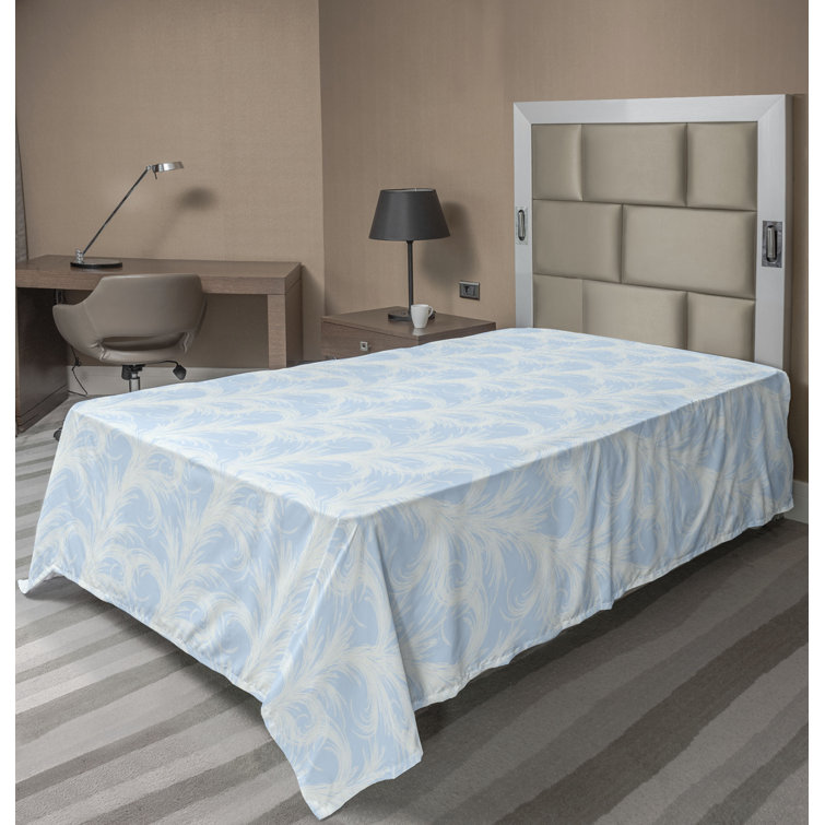 Drap plat à motif floral bohème Ambesonne