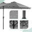 Parasol d'extérieur 15 x 9 pi à DEL double face avec base-1406645035