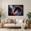 «Space Horsehead Nebula», art mural en métal mauve-458579633