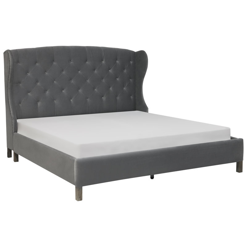 Lit plateforme tapissier Reynaldo, Reine