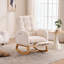 Chaise berçante d'appoint avec repose-pieds et poche de rangement-1789383899