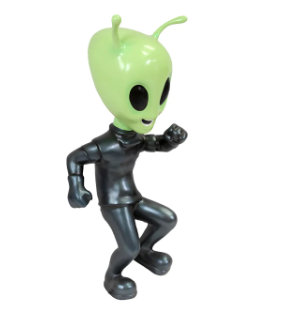 Jahdae Dancing Alien Life Size Statue
