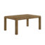 Ensemble de salle à manger 6 pièces comprenant une table extensible de 45 cm, un plateau rectangulaire style planches, une chaise rembourrée et un banc, ainsi que des meubles de salon en bois.