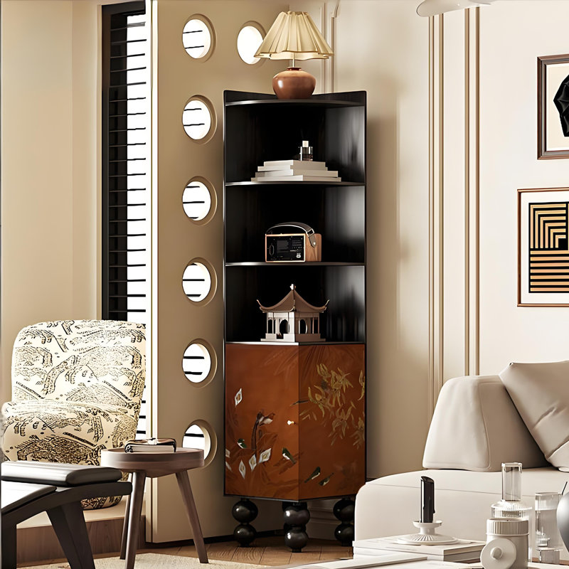 Armoire d'angle en bois manufacturé