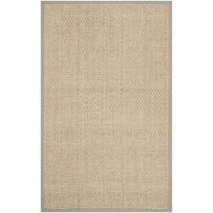 Coweta Bamboo Slat/Seagrass Brown Rug