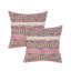 Ensemble de 2 coussins carrés rayés en mélange de coton texturé-985725870-950116341