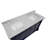 Fossen 60" Double Bathroom Vanity Set with Royal Blue Cabinet and Carrara Marble Countertop-355581643-314186955
